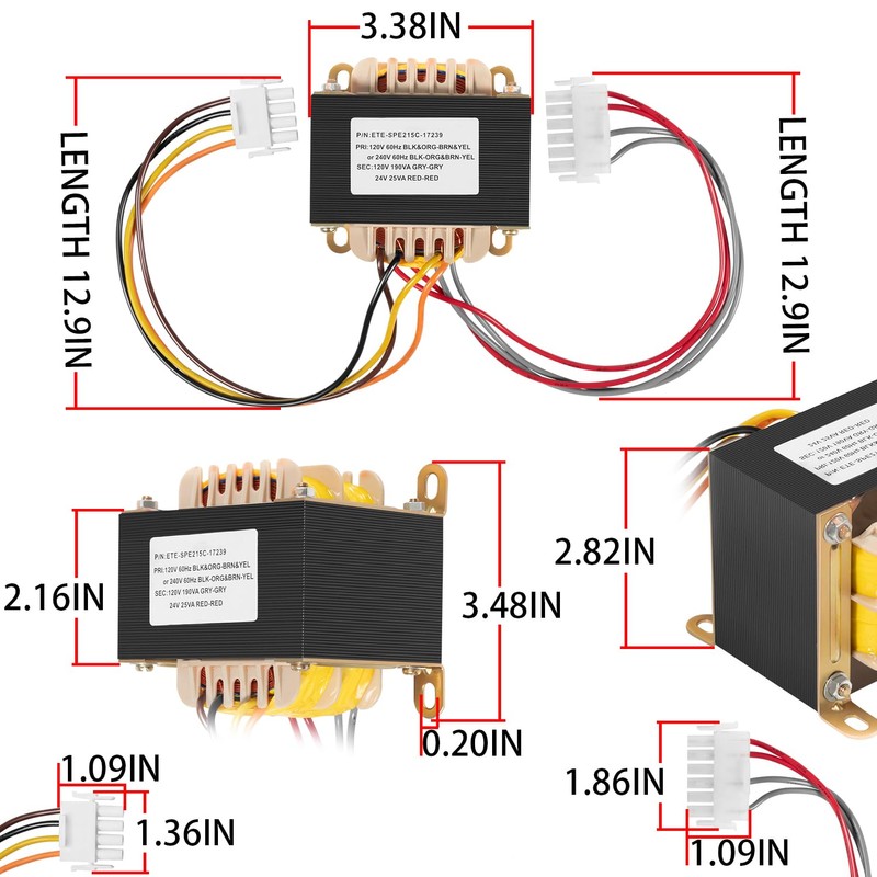 IDXL2TRF1930 Transformer 120/240-Volt to 24-Volt in AC Transformer Replacement for