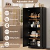 IDEALHOUSE Tall Pantry Cabinet, 60" Kitchen Pantry Storage Cabinet with