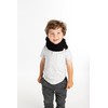 Funky Junque Kids Fleece Lined Scarf - Black