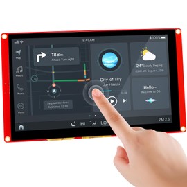 ELECROW ESP32 Display 800×480, 7 Inch HMI ESP32 RGB TFT LCD Touch Screen with Acrylic Case, 32-Bit LX6 Dual-Core Processor, Up to 240MHz, Compatible with Arduino, LVGL, PlatformIO, MicroPython