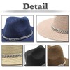 White Fang CZ184 Hat, Medium Folding Hat, Straw Brim Hat,