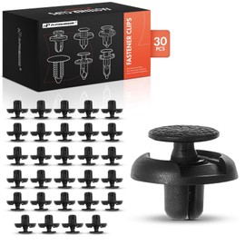 A-Premium 30PCS Nylon Fender Liner Clip Push-Type Retainer Compatible with Toyota RAV4 2000-2012, Land Cruiser 2000-2011 - For 7mm Hole