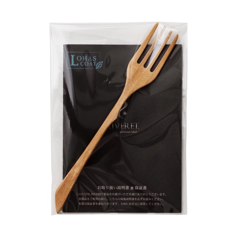 RIVERET Liverette Fork Cutlery, M, 7.5 inches (19 cm), Bamboo