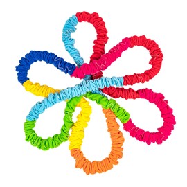 Cooperative Stretch Band Elastic Fleece Tug Multi Color Kindergarten Cooperative Play Family Legged Race Bands, 5m