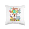Happy Easter Pomeranian Cosplay Bunny Chocolate Eggs Owner Throw Pillow