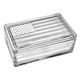 STUDIO SILVERSMITHS Patriot American Flag Candy Box Trinket Jewelry Holder