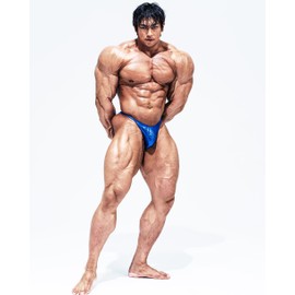 FIED Bodybuilding Posing Trunks – Handmade in Korea, Competition-Ready - HOLOGRAM The Blue (US, Alpha, Medium, Regular, Regular, THE-BLUE)