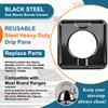 Square Drip Pan 7.75" Heavy Duty Gas Burner SGP-400 Square