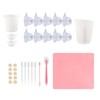 Silicone Measuring Cup Tool Kit Spatula Finger Gloves Pipettes Epoxy