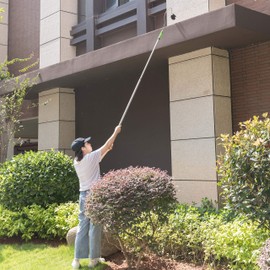 Telescopic Roof Gutter Cleaner Wand with Extendable Pole for Cleaning Leaves & Debris from The Ground