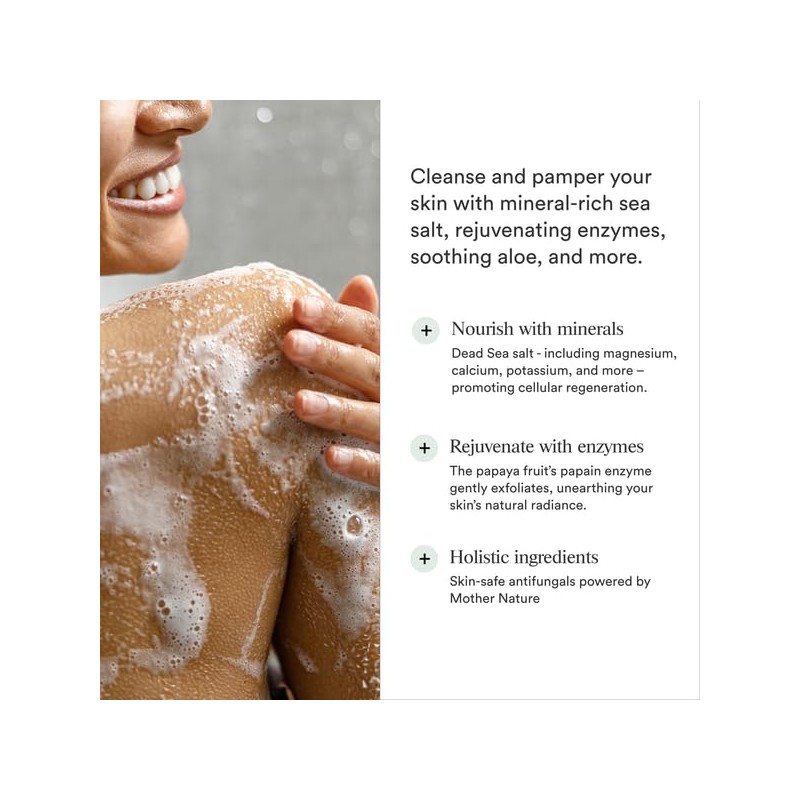 Dermazen Natural Mineral & Enzyme Body Wash for Men &