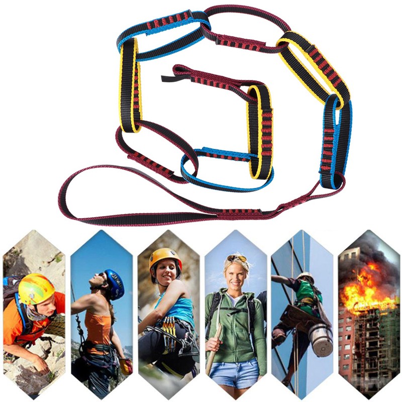 Outdoor Climbing Equipment Brakedown Molding Ladder Flat Belt Ring Chrysanthemum