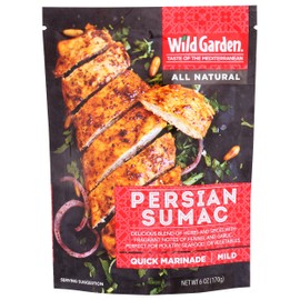 Wild Garden Ready-To-Use Persian Sumac Marinade, Authentic Meat Marinade with No Additives & Preservatives, Bold, Flavorful, Perfect for Chicken (Musakhan) Kabob and Barbecue Seasoning! 6oz