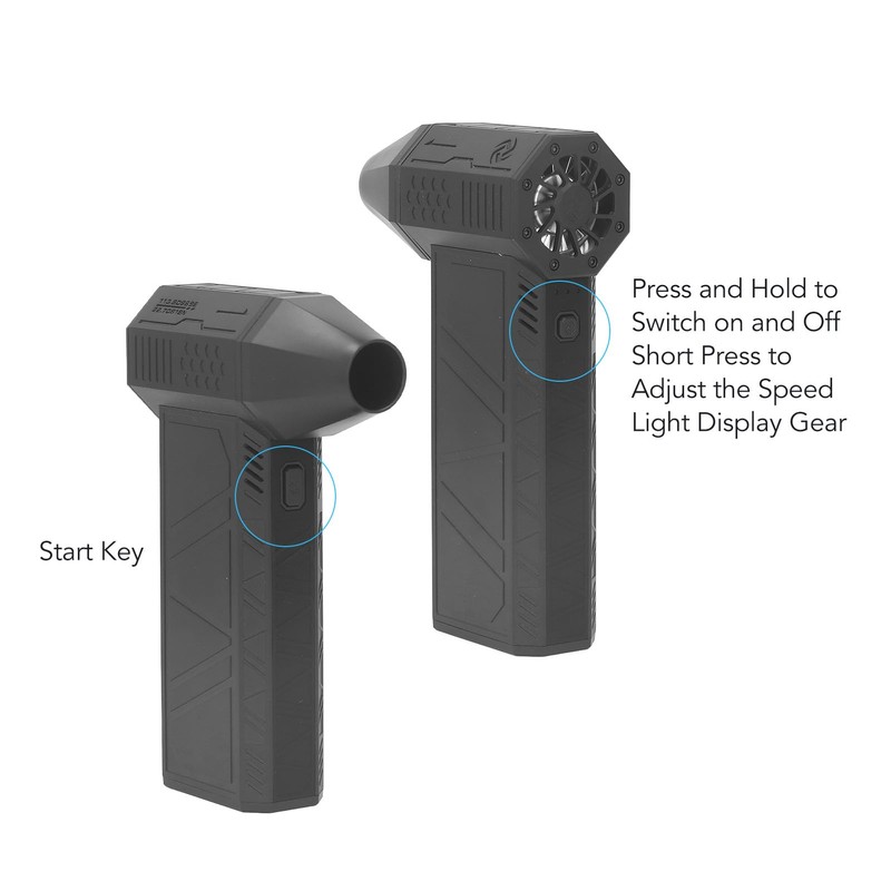 Compressed Air Duster, Super Powerful Fan, 130000RPM Handheld Electric Fan,