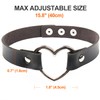 Alisitina Choker Necklace for Women,0.7" Width Soft Love Heart Adjustable