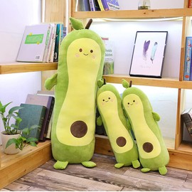 Tikwisdom Avocado, crocodile pear, green avocado, simulation avocado plush toy doll sleeping pillow, doll, pillow, toy cushion (Long clause 90cm)