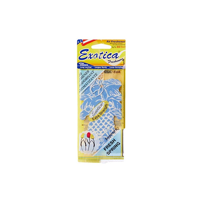 Exotica 76PT24C1FSP Fresh Spring Scent Plam Tree Air Freshener Strips