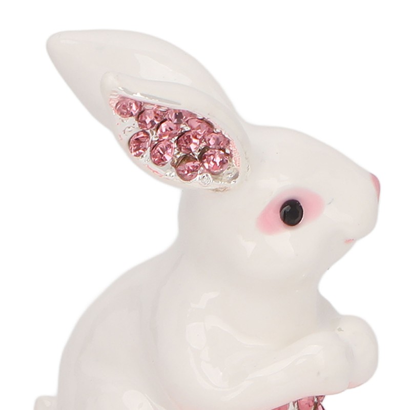 Trinket Box Exquisite Cute Bunny Shape Magnetic Design Zinc Alloy