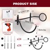 Ubamdom 6 Pcs Wall Mounted Wine Rack Holders - Metal
