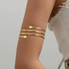 Arm Cuff for Women Gold Upper Arm Bangle Stackable Arm
