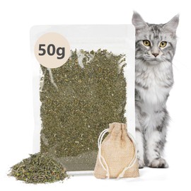 OSDUE 50g Catnip Buds, Dried Premium Catnip, Natural Catnip for Cats, Perfect for Cat Toys, Use with Cat Toys, Scratching Posts & More