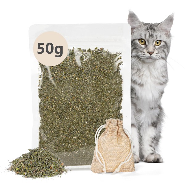 OSDUE 50g Catnip Buds, Dried Premium Catnip, Natural Catnip for