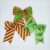 12 Pcs Red Green Christmas Bows, 6 Inch Large Christmas