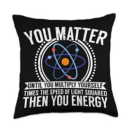 You Matter Until You Multiply Energy Throw Pillow, 18x18, Multicolor