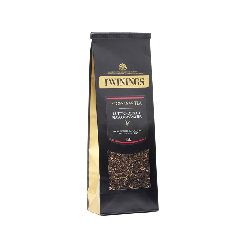 Twinings Nutty Chococolate Flavour Assam Loose Leaf Tea 125g bag