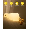 Daixinde Lying Flat Duck Night Light, Squishy Duck Lamp with