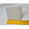 Beige Bone Almond Ceramic 4.25 in Bullnose Tile 4x4 Square