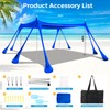 Beach Tent Canopy Pop Up Shade 10x10ft Sun Shelter Portable