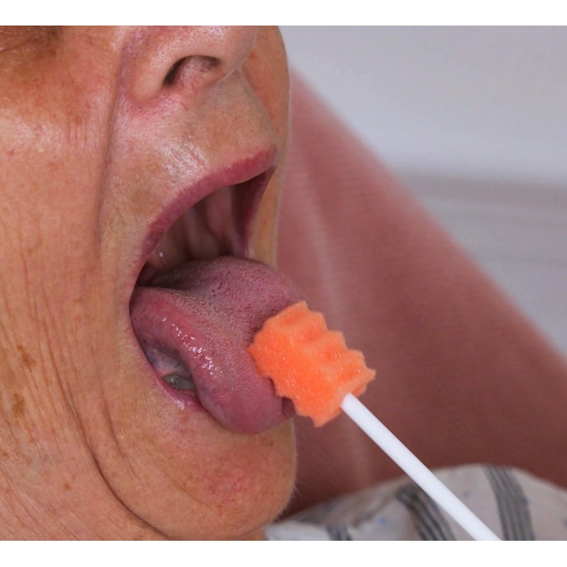 Qyoswab Gum-Protective Oral Swabs for Elderly, Safety Oral Swab Anti-Penetration,