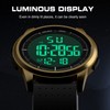 GOLDEN HOUR Ultra-Thin Minimalist Sports Waterproof Digital Watches Men with