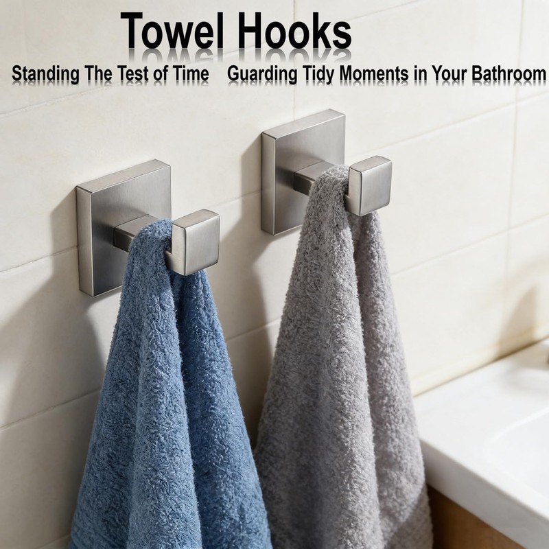 Bathroom Hardware Set 10 Piece Brushed Nickel Bathroom Accessories Set
