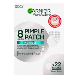 Garnier Pure Active Pimple Patch 8 Hours Reduces Pimple Visibility Absorbs Excess Sebum Ultra Thin and Invisible to Skin in Two Sizes for All Pimples - 22 Patches
