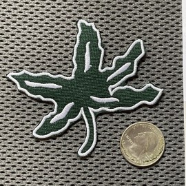 OSU The Ohio State  Vintage  Embroidered Iron On Patch lot 3" x 3" Green Color