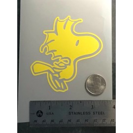 Unbranded Woodstock YELLOW vinyl decal for car windows weatherproof 3.6 x 3.5" Made in USA