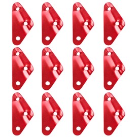 Triwonder Aluminium Alloy, Guyline Tent Rope Tensioner, Tent Accessories, Cord Adjuster, Tent Tensioner, Rope Adjuster, Rope Tensioner for Tent, Hiking, Camping., red