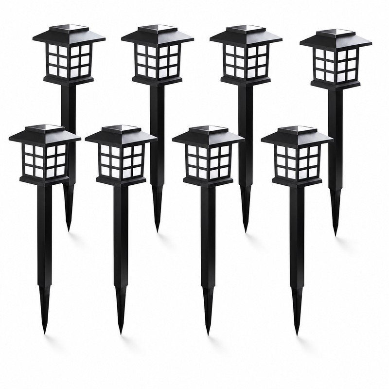 Solar Pathway Lights for Outdoor Walkways – 8-Pack Waterproof LED