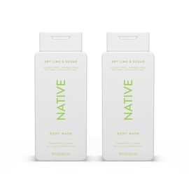 Native Body Wash Contains Naturally Derived Ingredients | For Women & Men, Sulfate, Paraben, & Dye Free Leaving Skin Soft and Hydrating | Key Lime & Sugar 18 oz - 2 Pk