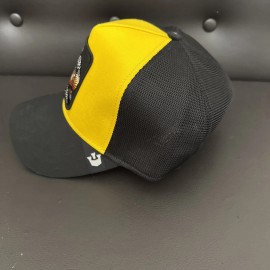 Goorin Bros Mamba  V2 Cobra The Farm Mesh Back Trucker Snapback Hat Black Yellow