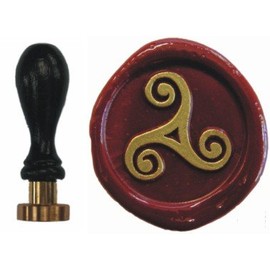 Seal Stamp with Triskele 24 mm