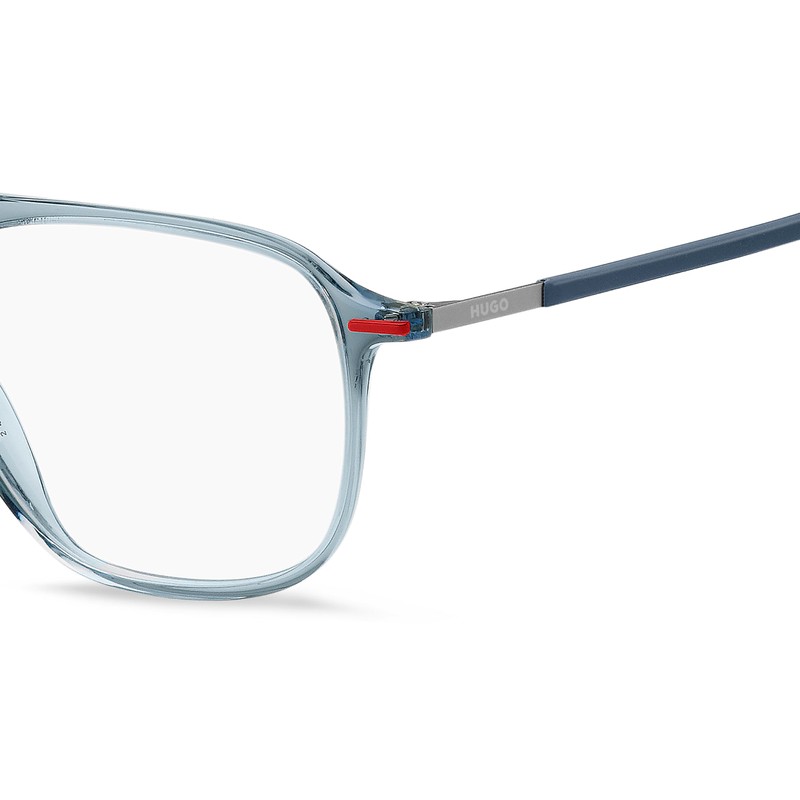 Hugo brillengestell hg 1233, rechteckig, in dark grey, gefertigt aus