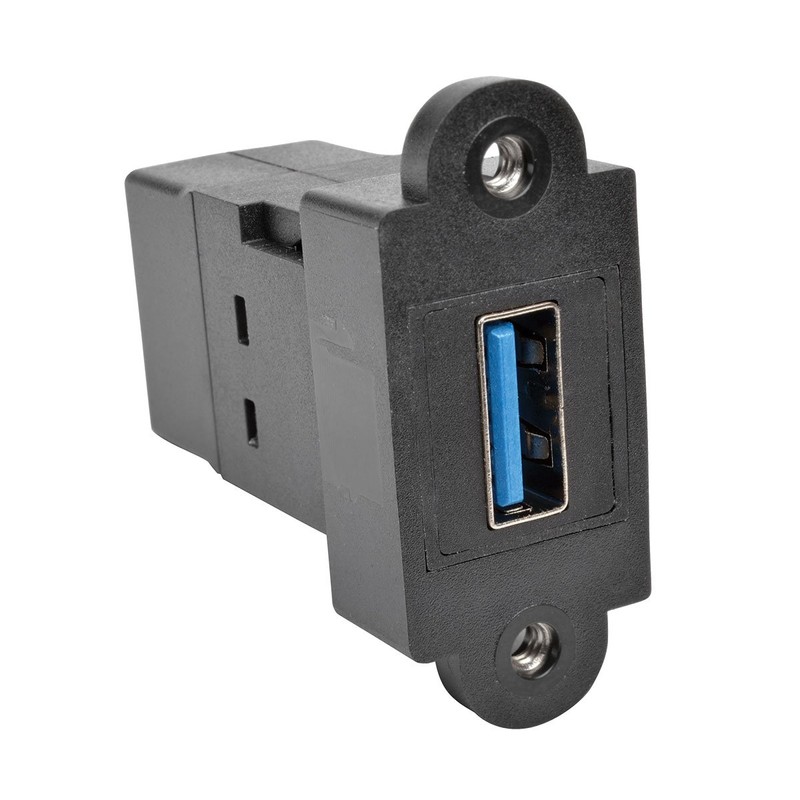 Tripp Lite USB 3.0 Keystone Panel Mount Coupler (F/F), All-in-One,