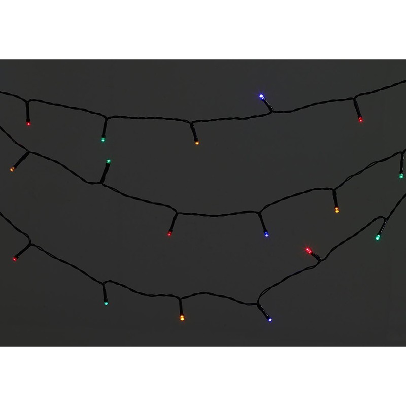 Lunartec außen Deko Weihnachten: LED-Lichterkette mit 40 LEDs für innen