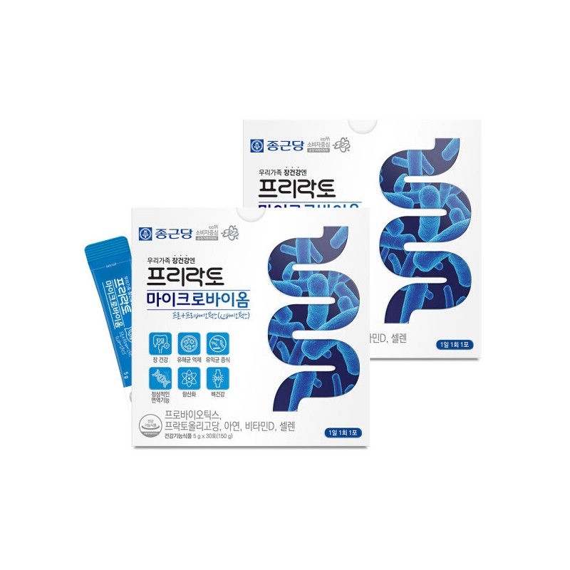 Chong Kun Dang Prelacto Microbiome 30 Sachets 1 Box /