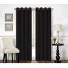 Carla Depot Cortinas Blackout Argollas Largas Negro Noche Oscura