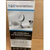 Homewerks Makeup Mirror LED Speaker and Microphone- Chrome Grey