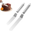 Heanvmyss 2PCS Stainless Steel Icing Spatula